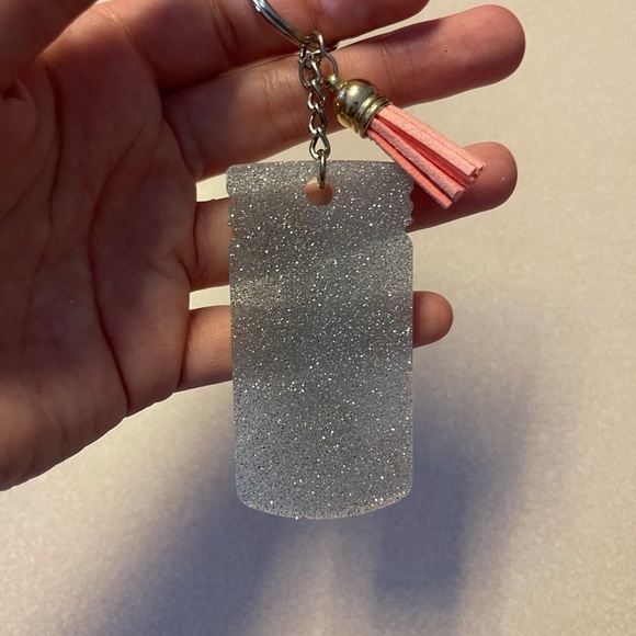 Handmade Mason Jar Keychain - Picture 2 of 6
